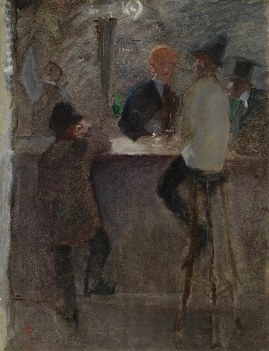 Au Bar - Henri de Toulouse-Lautrec