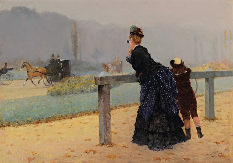 Au Bois de Boulogne, Paris - Giuseppe De Nittis