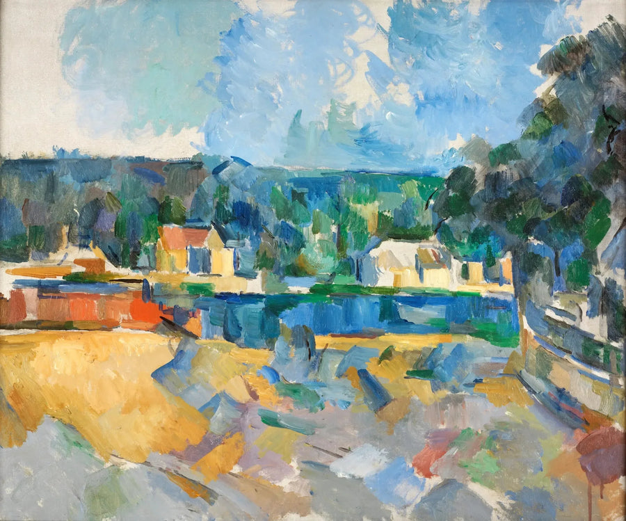 Au bord d'une rivière - Paul Cézanne