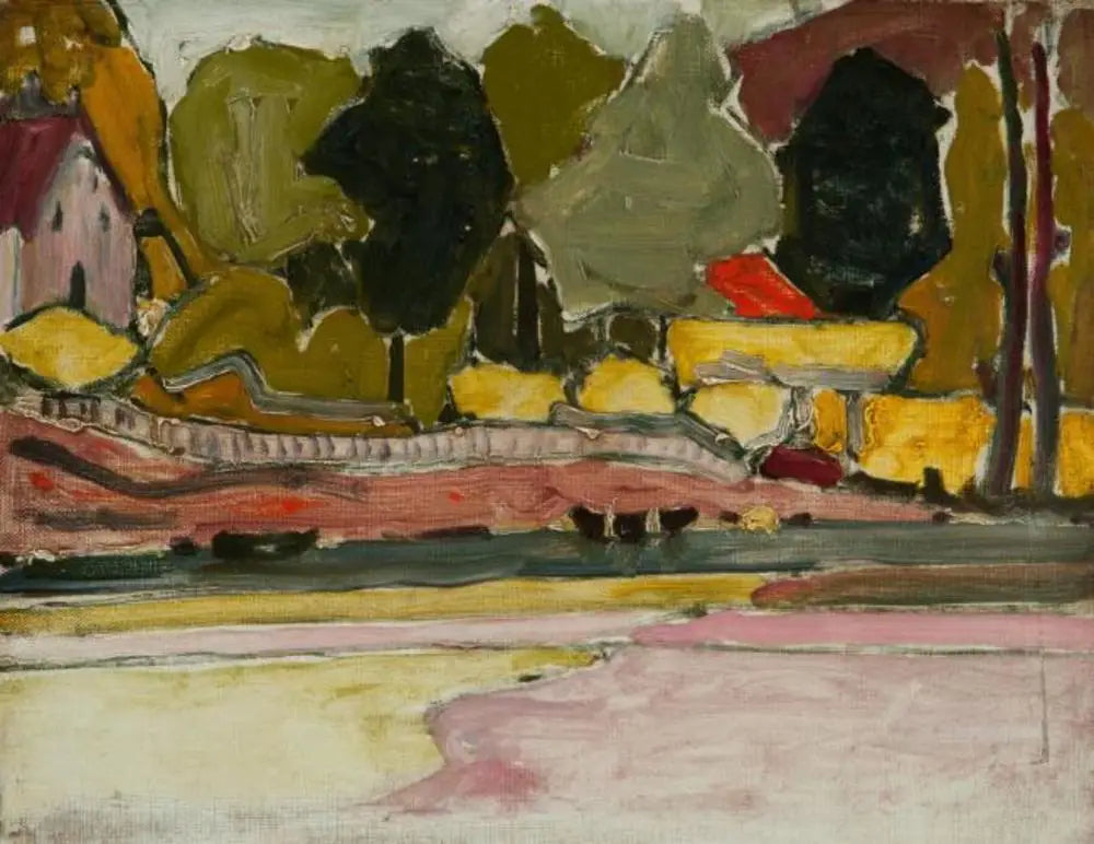 Au bord d'une rivière - Piet Mondrian image 1 copie peinte à la main à l’huile