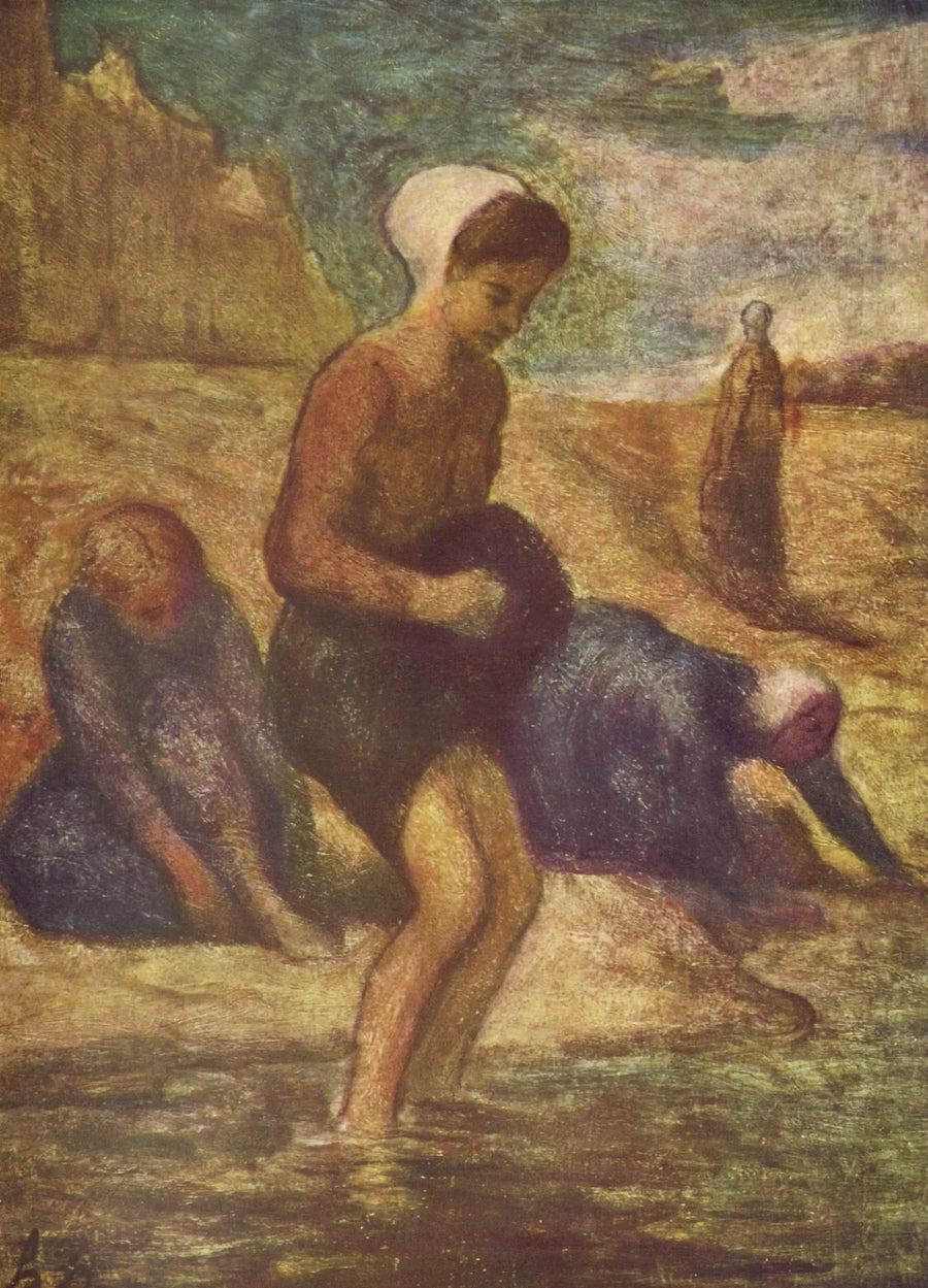 Au bord de l'eau - Honoré Daumier