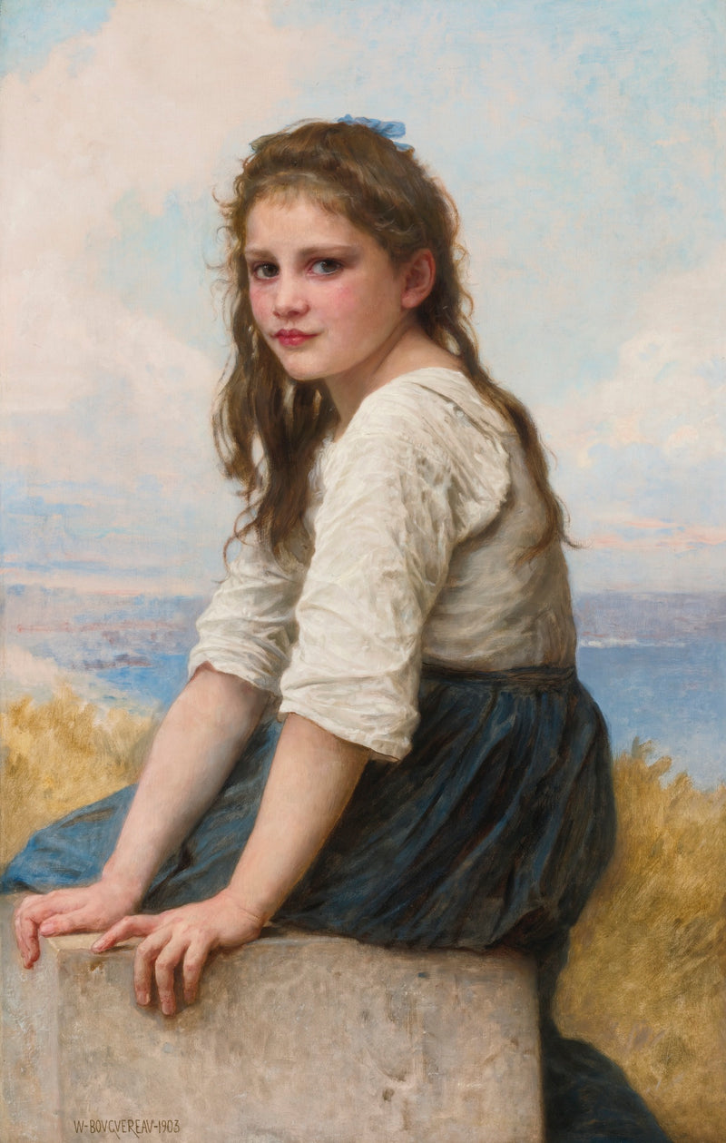 Au bord de la mer - Bouguereau