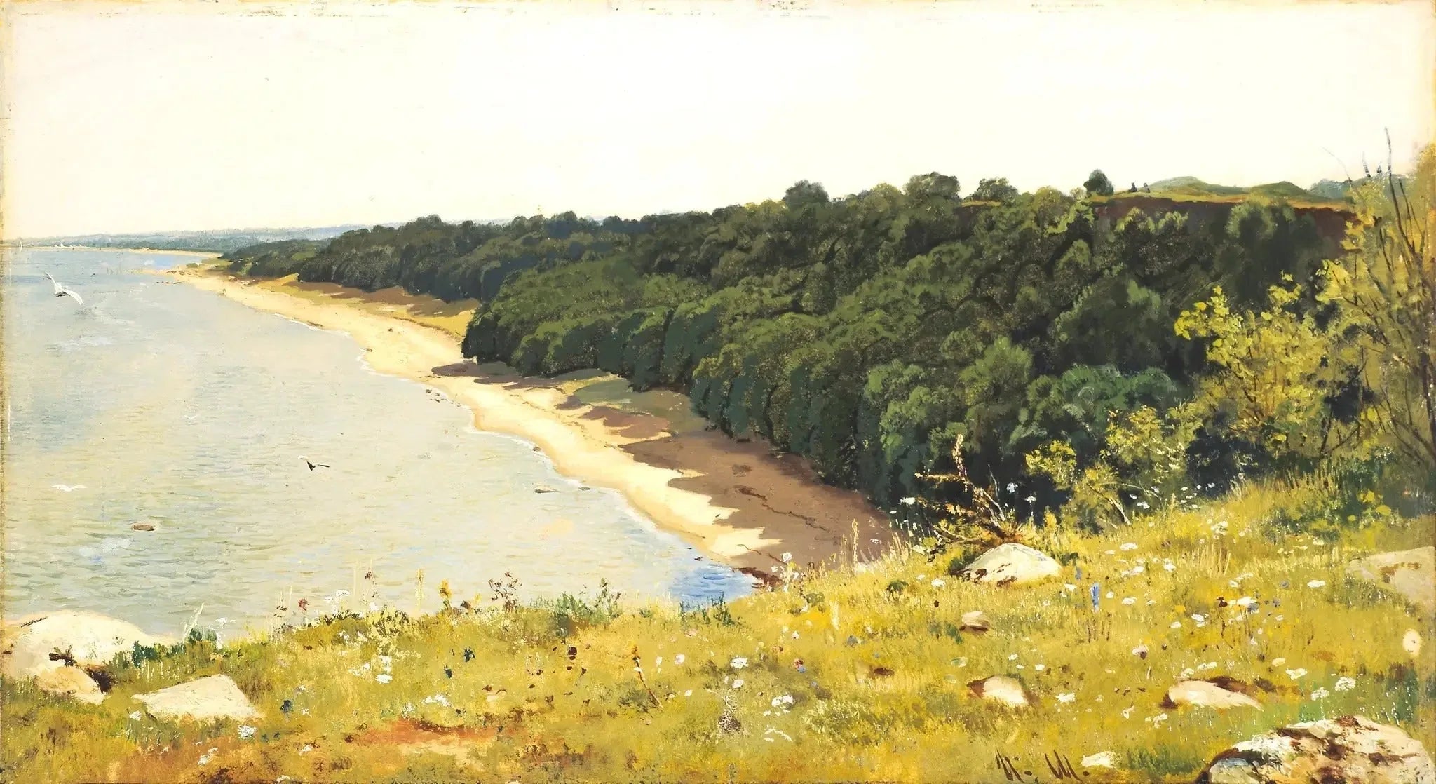Au bord de la mer - Ivan Chichkine image 1 copie de tableau peinte à la main