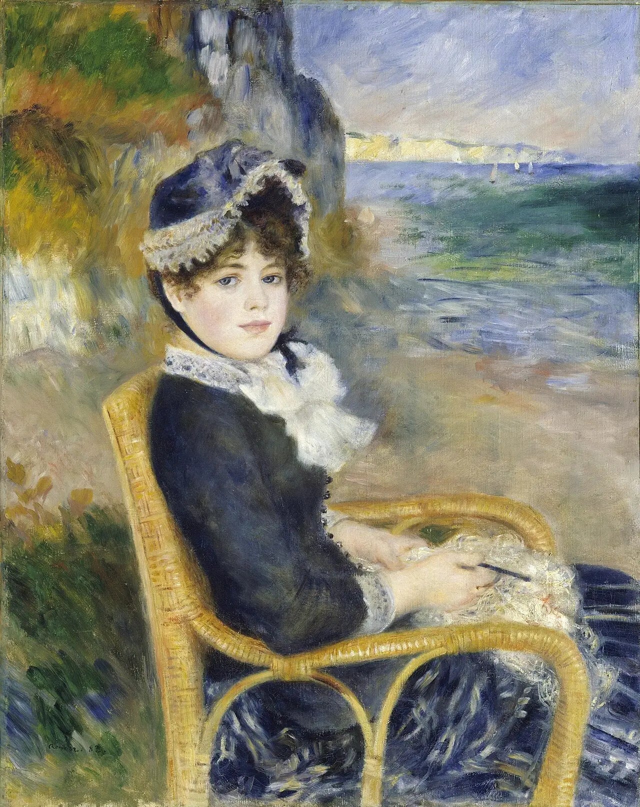 Au bord de la mer - Pierre-Auguste Renoir image 1 copie peinte à la main à l’huile