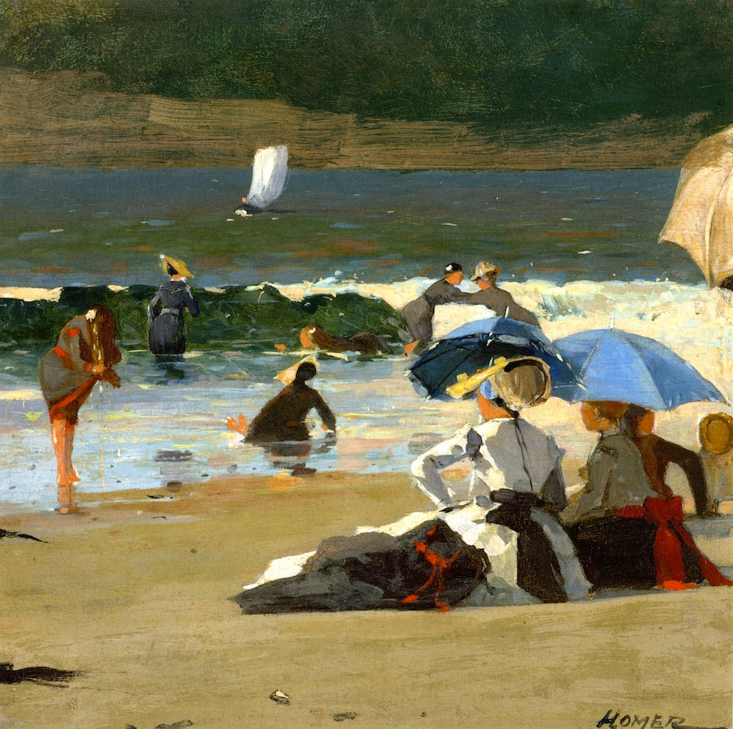 Au bord de la mer - Winslow Homer image 1 reproduction d’œuvre d’art à l’huile