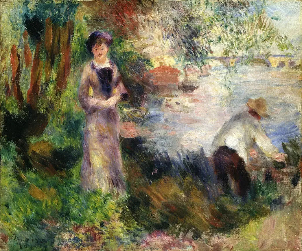 Au bord de la Seine à Argenteuil - Pierre-Auguste Renoir image 1 copie de tableau peinte à la main