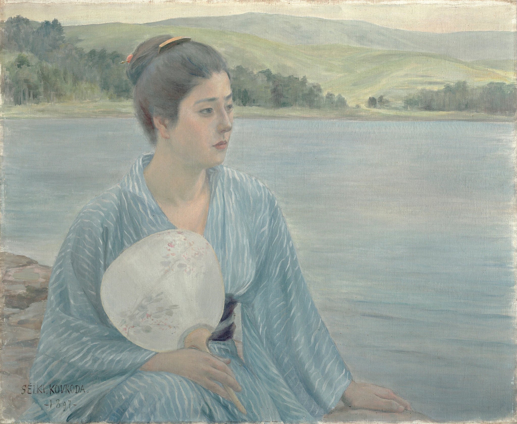 Au bord du lac, Kuroda Seiki, 1897