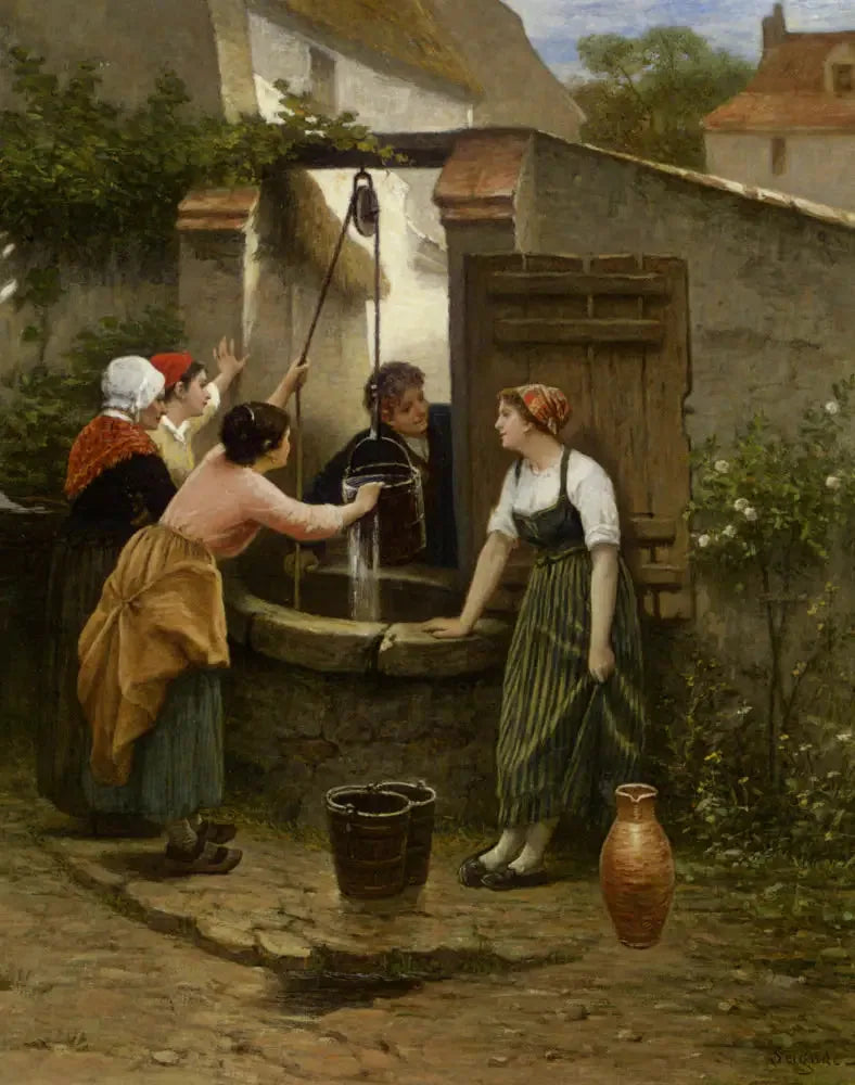 Au bord du puits - Guillaume Seignac image 1 reproduction réalisée par Alpha Reproduction