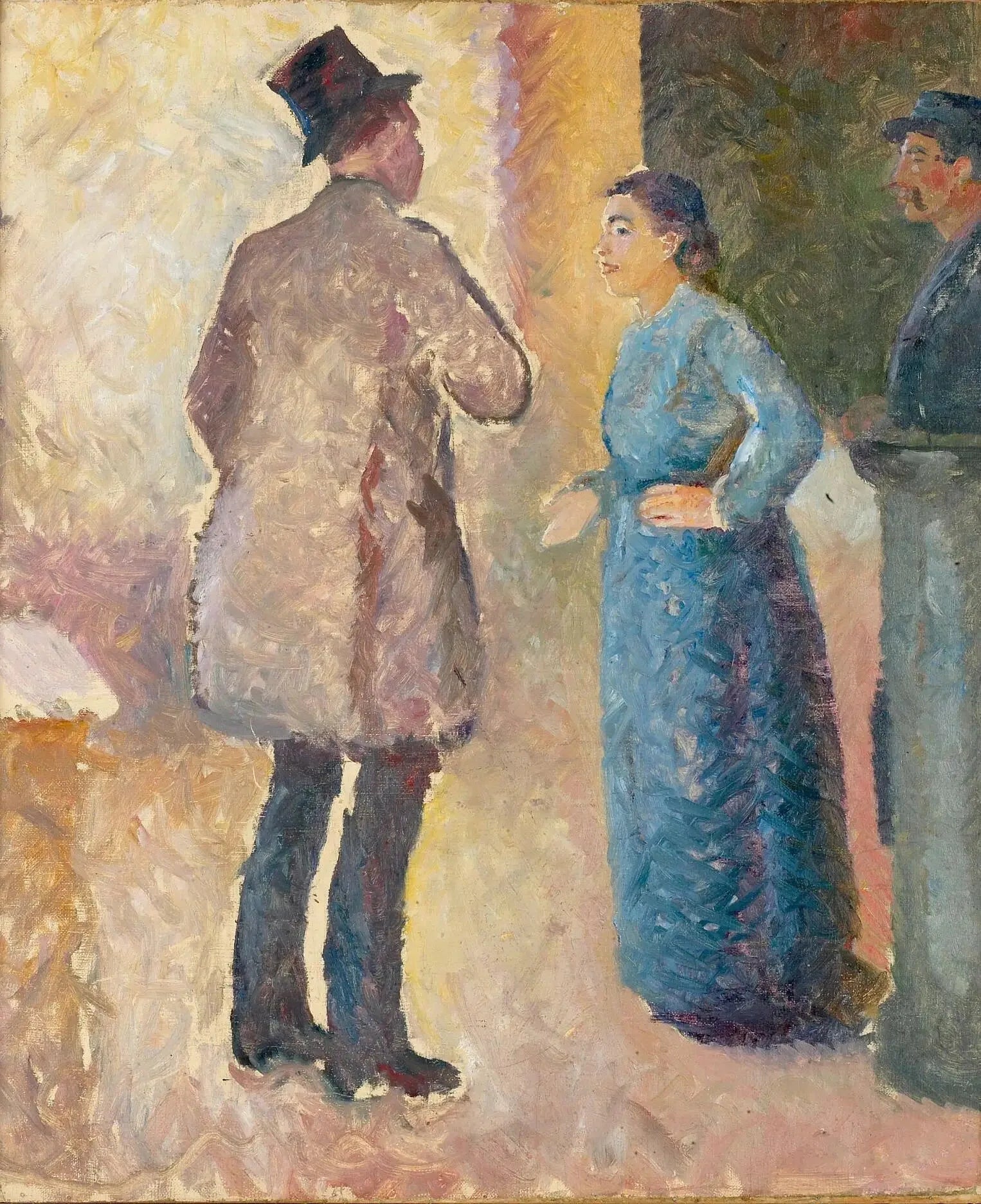 Au café - Edvard Munch image 1 tableau peint à l’huile sur toile