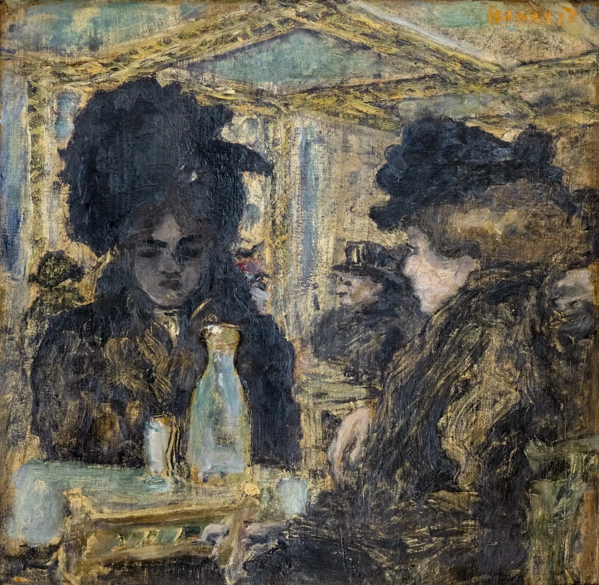 Au café - Pierre Bonnard image 1 copie de tableau peinte à la main