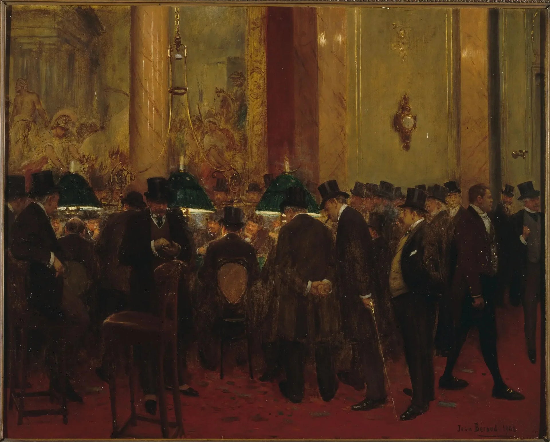 Au cercle - Jean Béraud image 1 tableau peint à l’huile sur toile