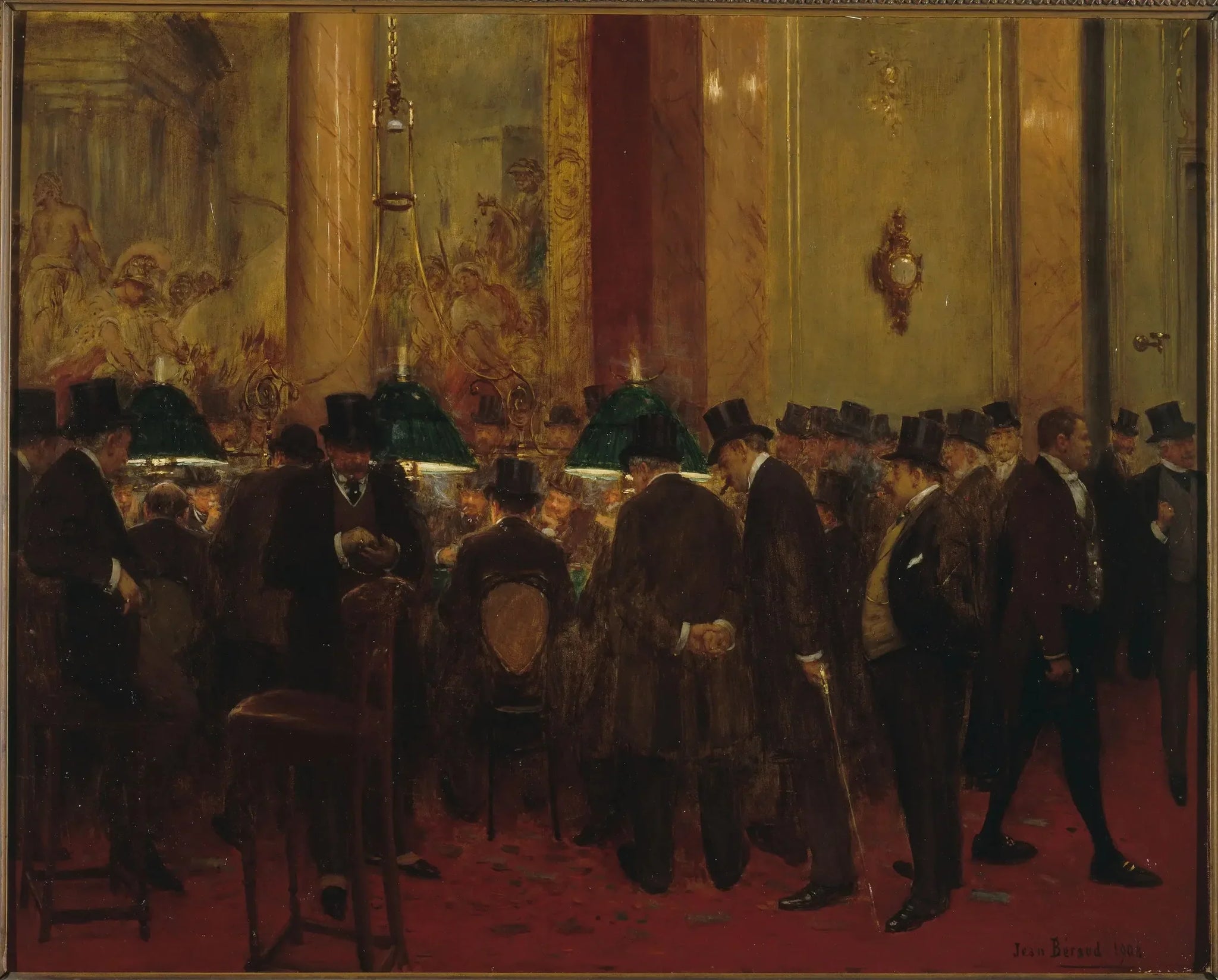 Au cercle - Jean Béraud image 1 tableau peint à l’huile sur toile
