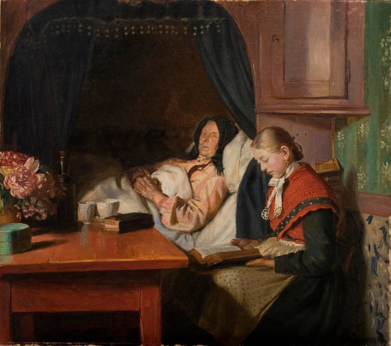 Au chevet d'un malade - Michael Peter Ancher