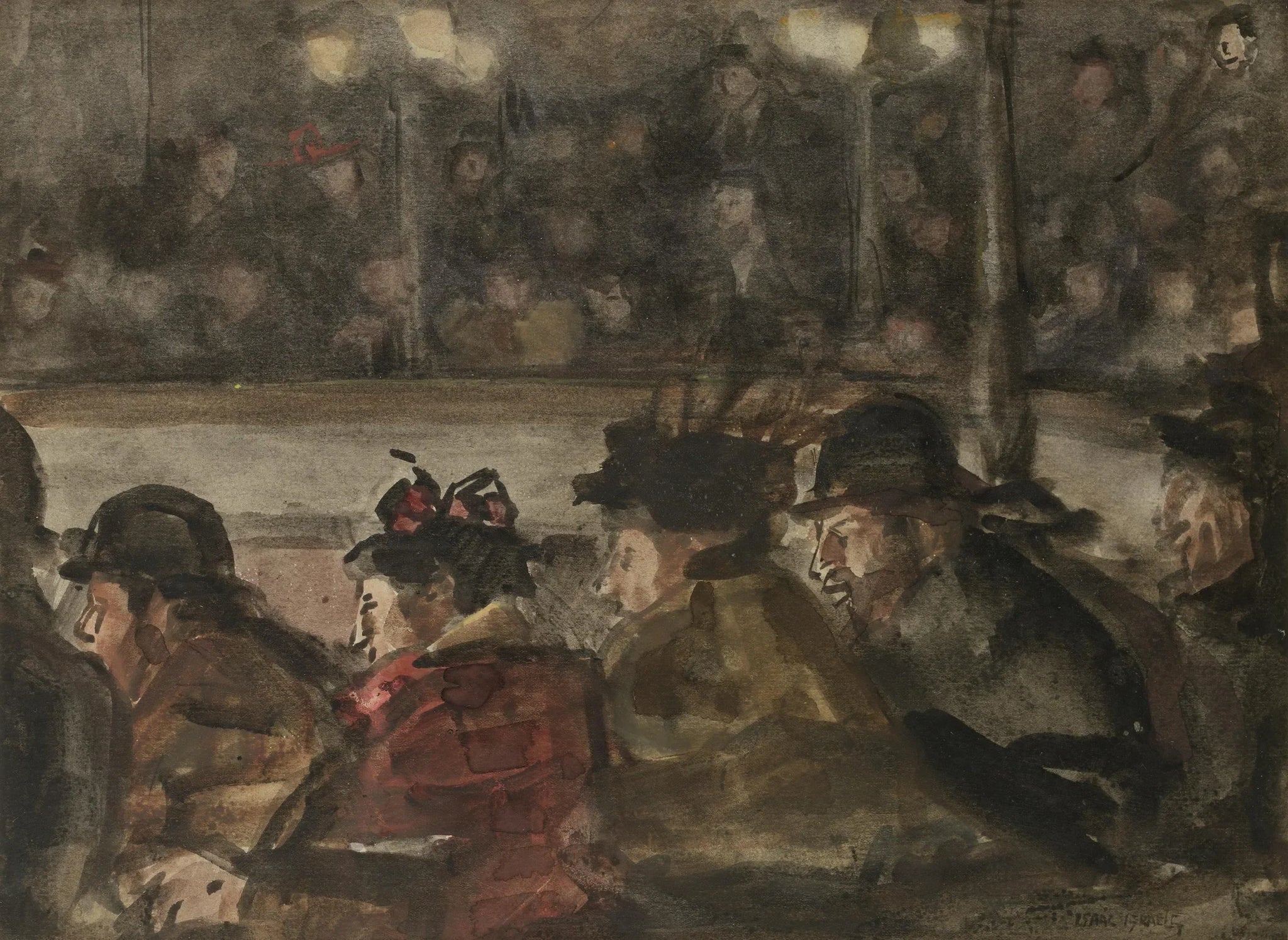 Au cirque - Isaac Israëls image 1 copie de tableau peinte à la main