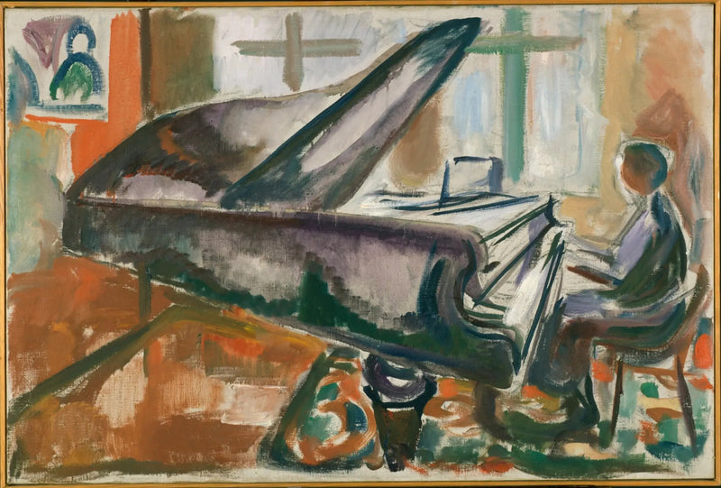 Au grand piano - Edvard Munch