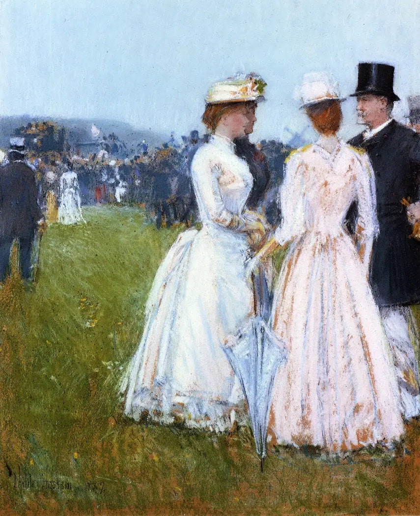 Au Grand Prix de Paris - Childe Hassam image 1 reproduction artisanale de tableau