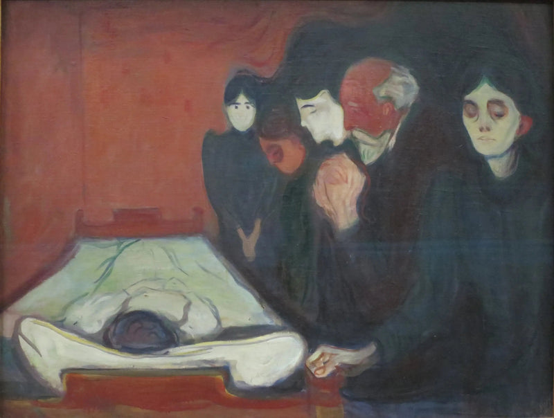 Au lit de mort - Edvard Munch