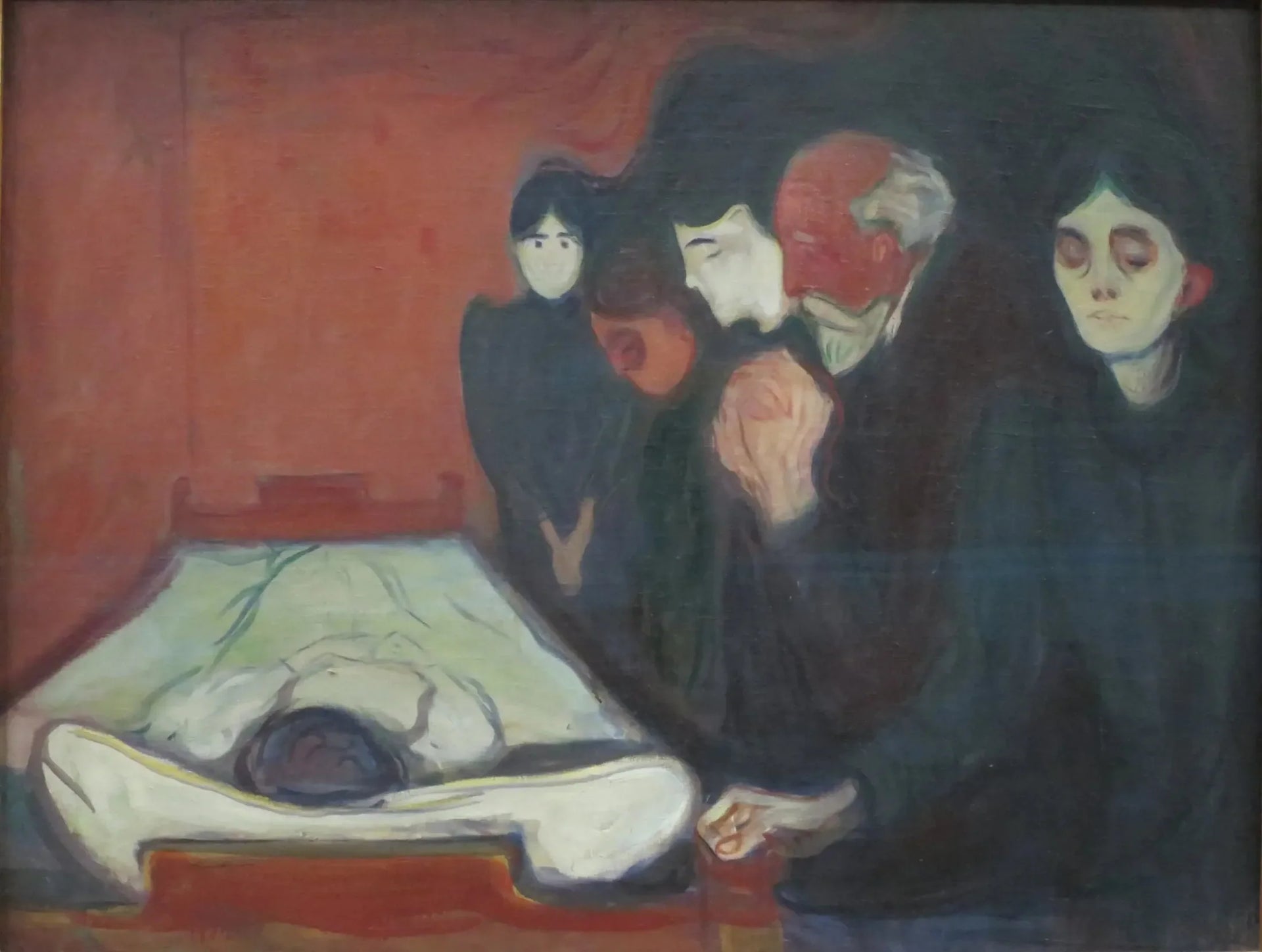 Au lit de mort - Edvard Munch image 1 tableau peint à l’huile sur toile