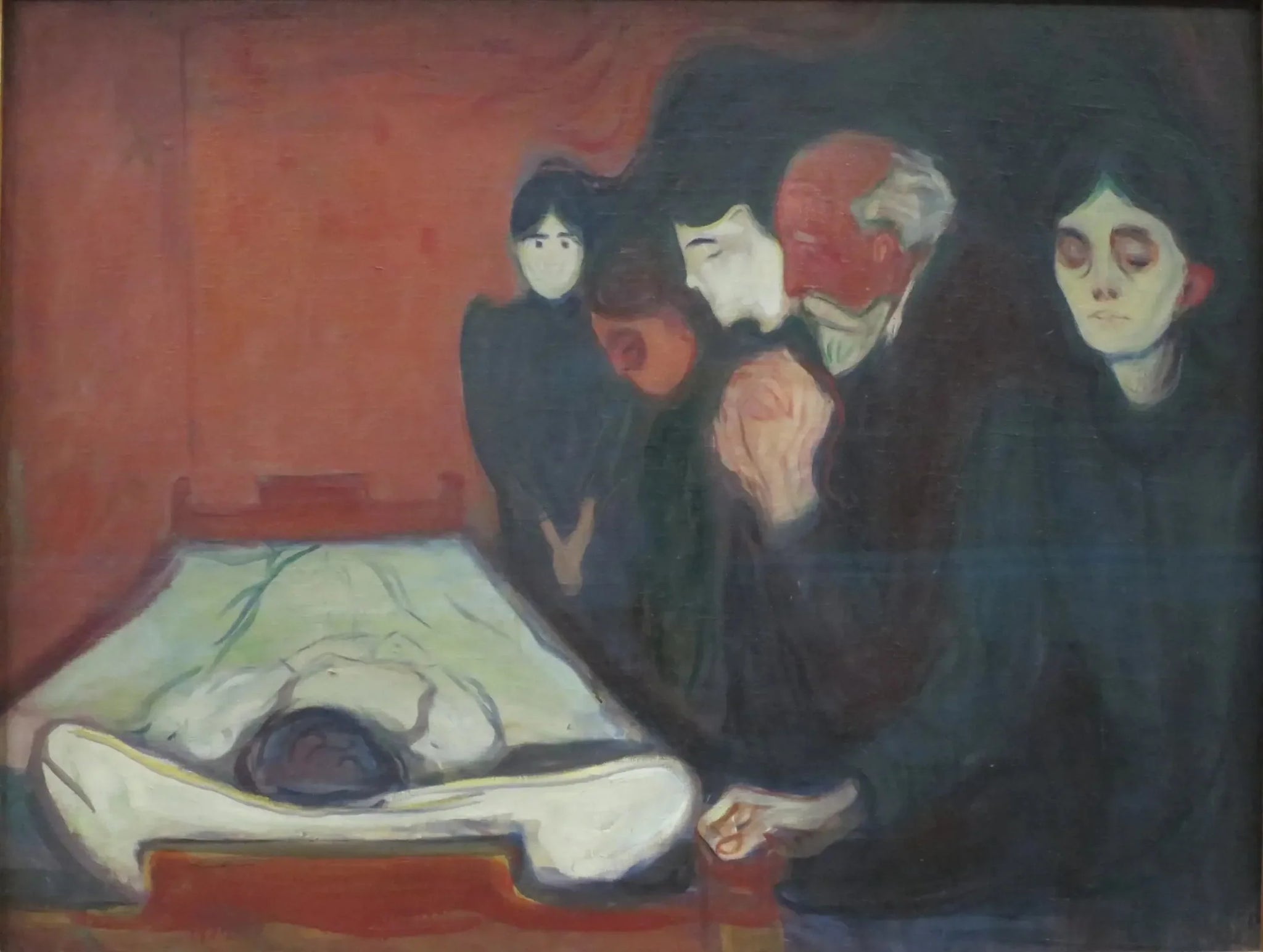 Au lit de mort - Edvard Munch image 1 tableau peint à l’huile sur toile