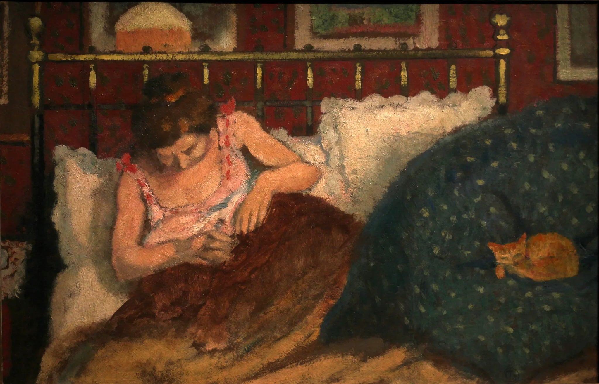 Au lit - Georges Lemmen image 1 reproduction d’œuvre d’art à l’huile