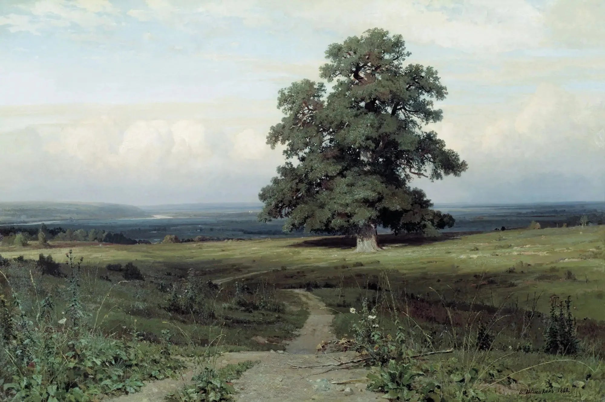 Au milieu de la vallée… - Ivan Chichkine image 1 reproduction d’œuvre d’art à l’huile