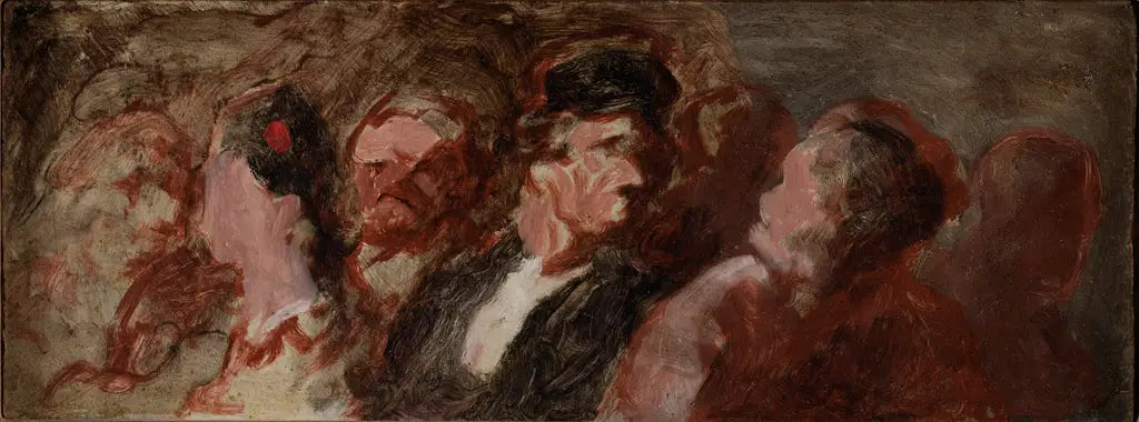 Au Palais de Justice - Honoré Daumier image 1 reproduction de peinture à l’huile