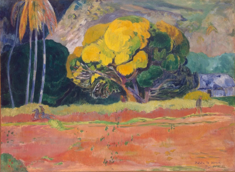 Au pied de la montagne - Paul Gauguin
