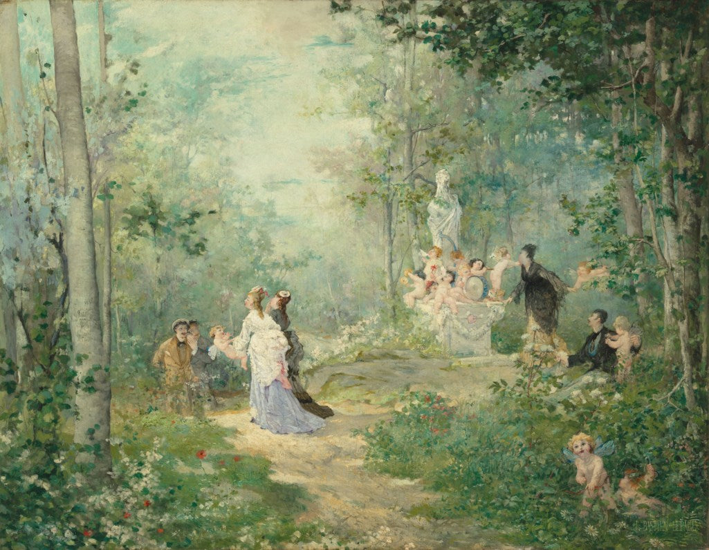 Au printemps - Jules Bastien-Lepage image 1 reproduction de peinture à l’huile