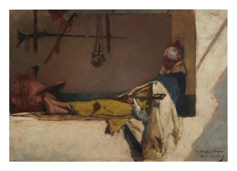 Au repos - Jean-Joseph Benjamin-Constant image 1 tableau peint à l’huile sur toile