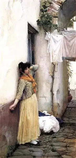 Au repos - John William Waterhouse