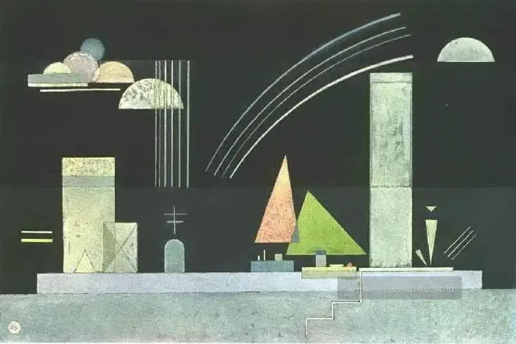 Au repos - Vassily Kandinsky image 1 tableau peint à l’huile sur toile