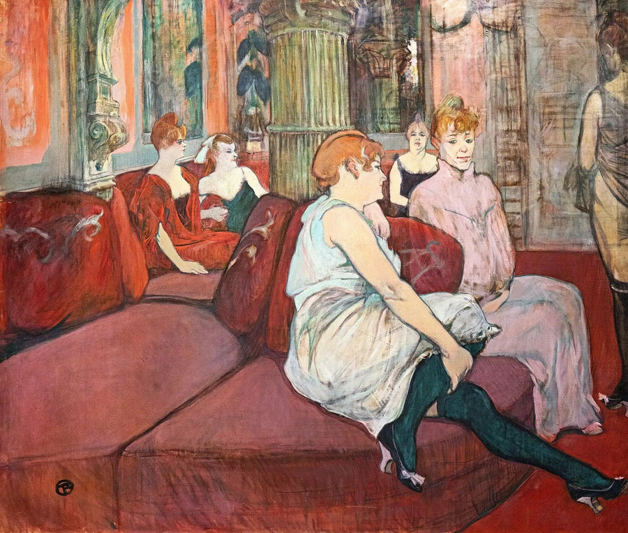 Au Salon de la rue des Moulins - Henri de Toulouse-Lautrec