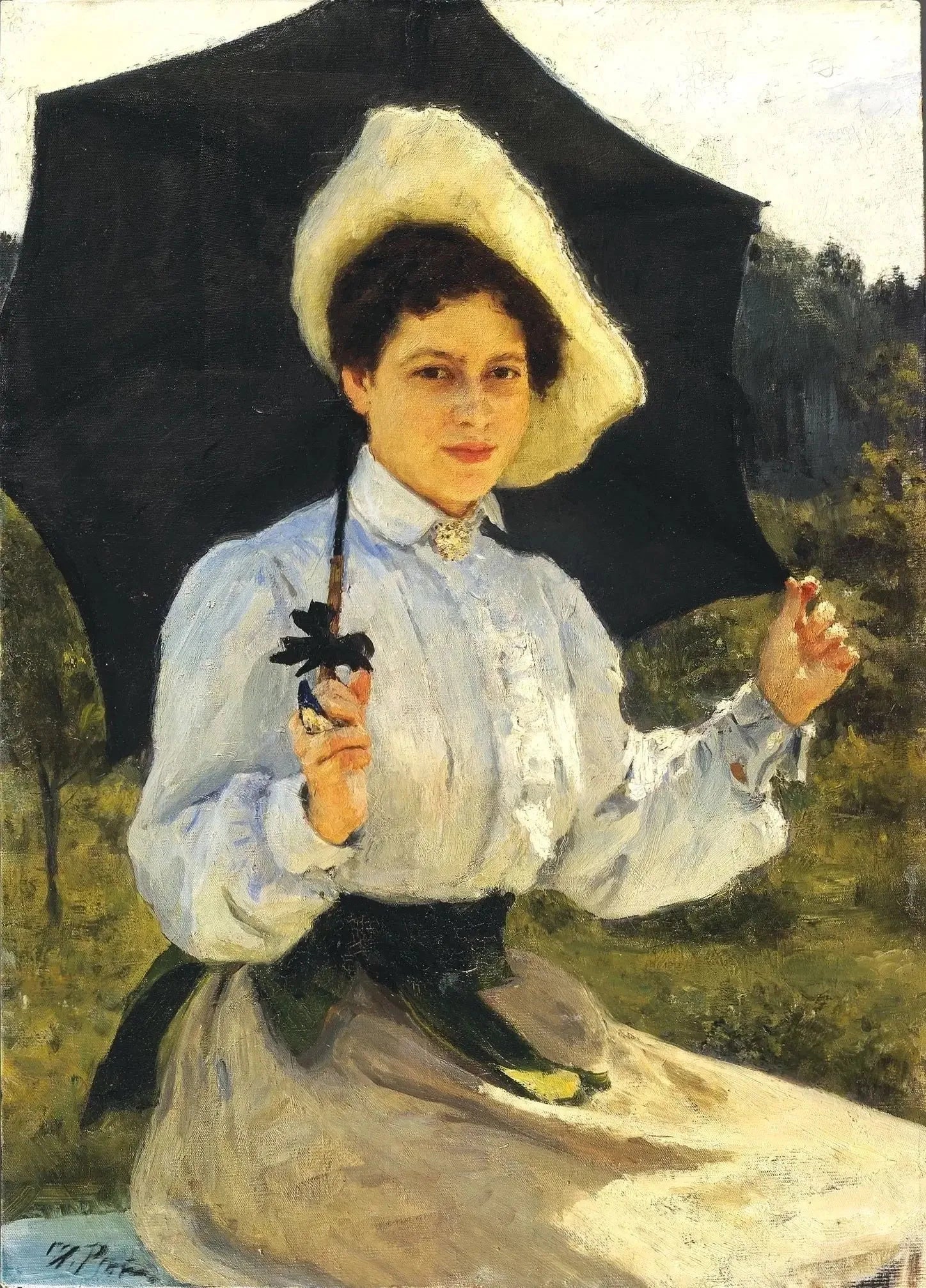 Au soleil - Ilya Repin image 1 reproduction de peinture à l’huile