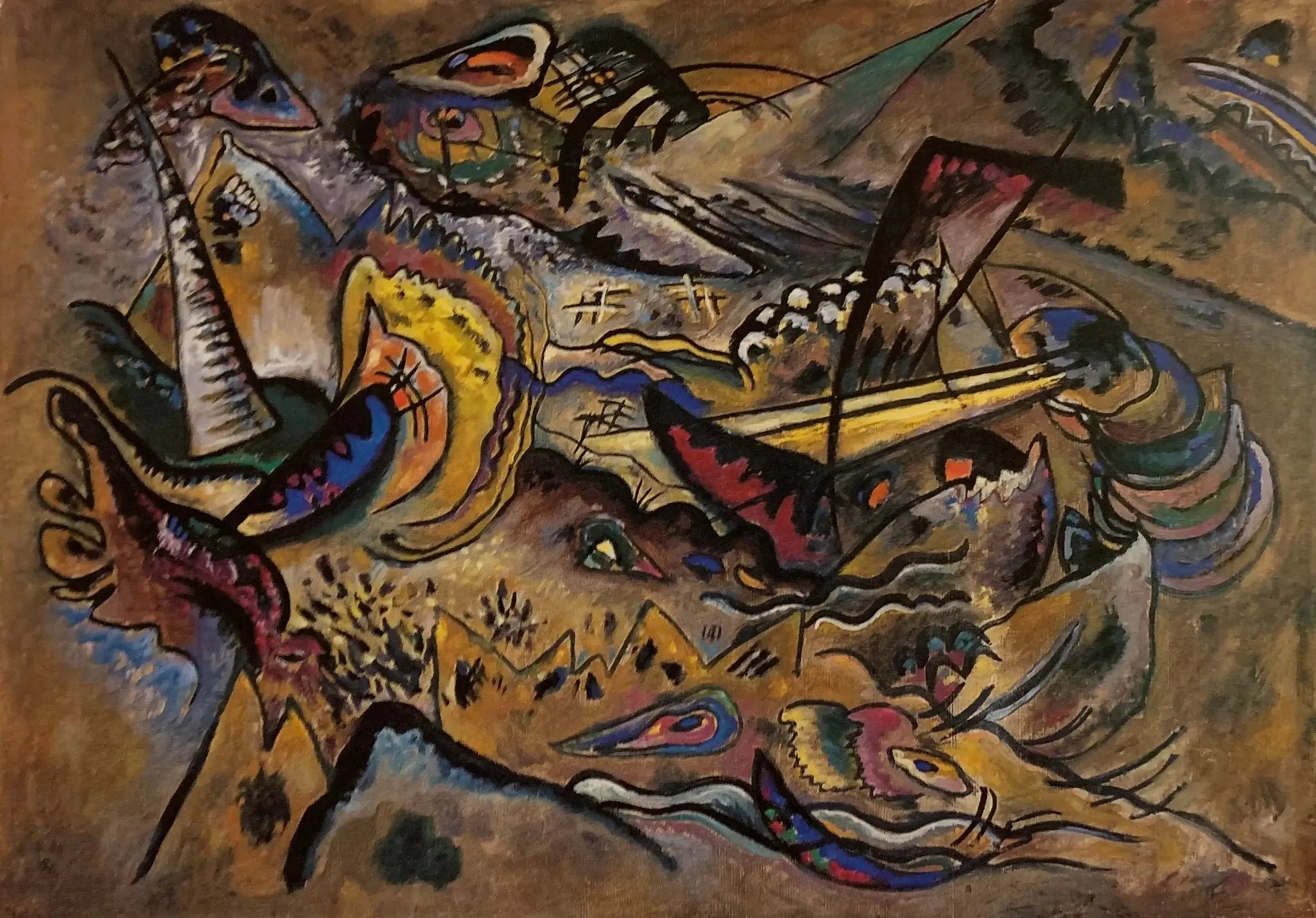 Au sud - Vassily Kandinsky image 1 copie de tableau peinte à la main