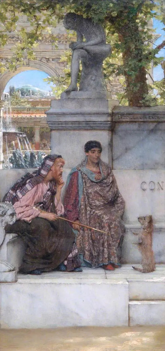 Au temps de Constantin - Lawrence Alma-Tadema image 1 reproduction de peinture à l’huile