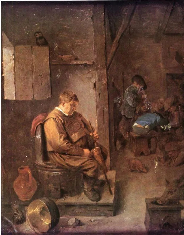 Aubergiste - Adriaen Brouwer image 1 reproduction artisanale de tableau