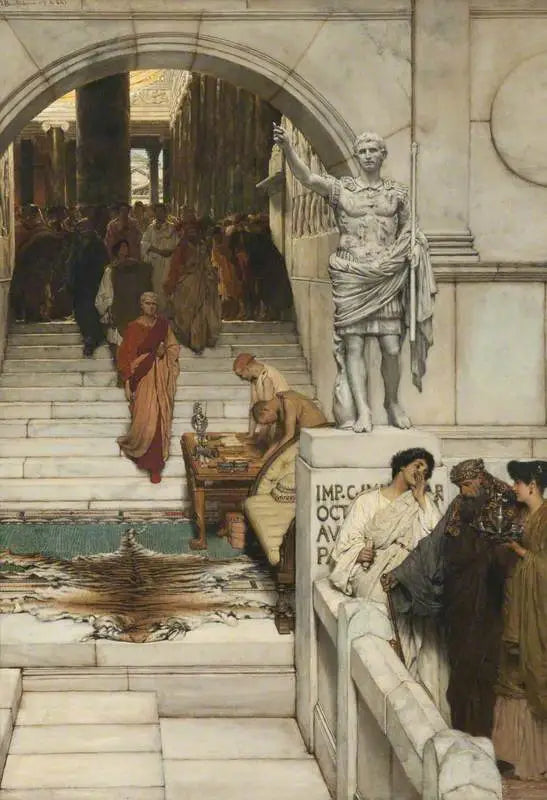 Audience avec Agrippa - Lawrence Alma-Tadema image 1 tableau peint à l’huile sur toile