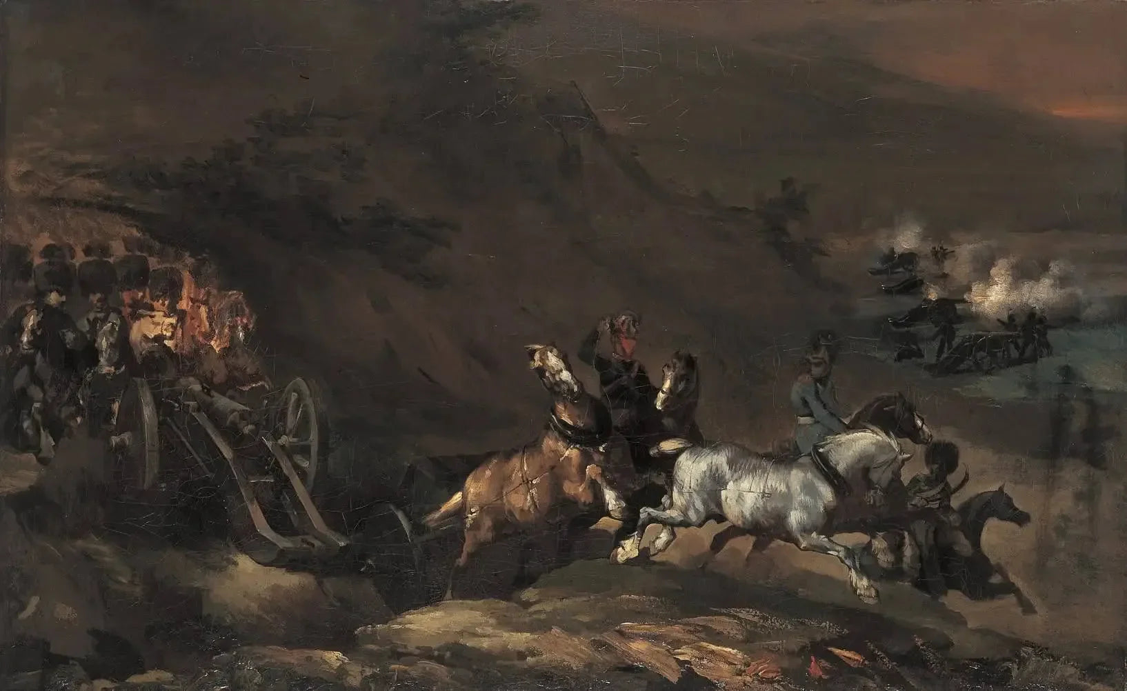 Auffahrende Artillerie - Théodore Géricault image 1 reproduction réalisée par Alpha Reproduction