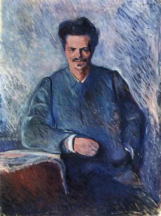 August Strindberg - Edvard Munch image 1 copie de tableau peinte à la main