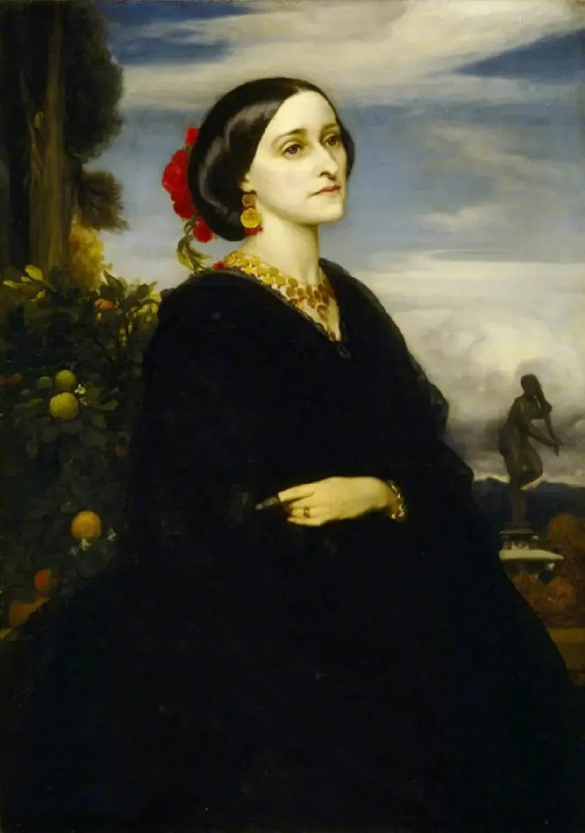 Augusta Frances East, Lady Hoare (décédée en 1903) - Frederic Leighton image 1 copie peinte à la main à l’huile