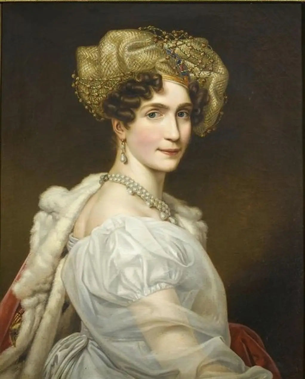 Auguste-Amélie de Bavière - Joseph Karl Stieler image 1 copie de tableau peinte à la main