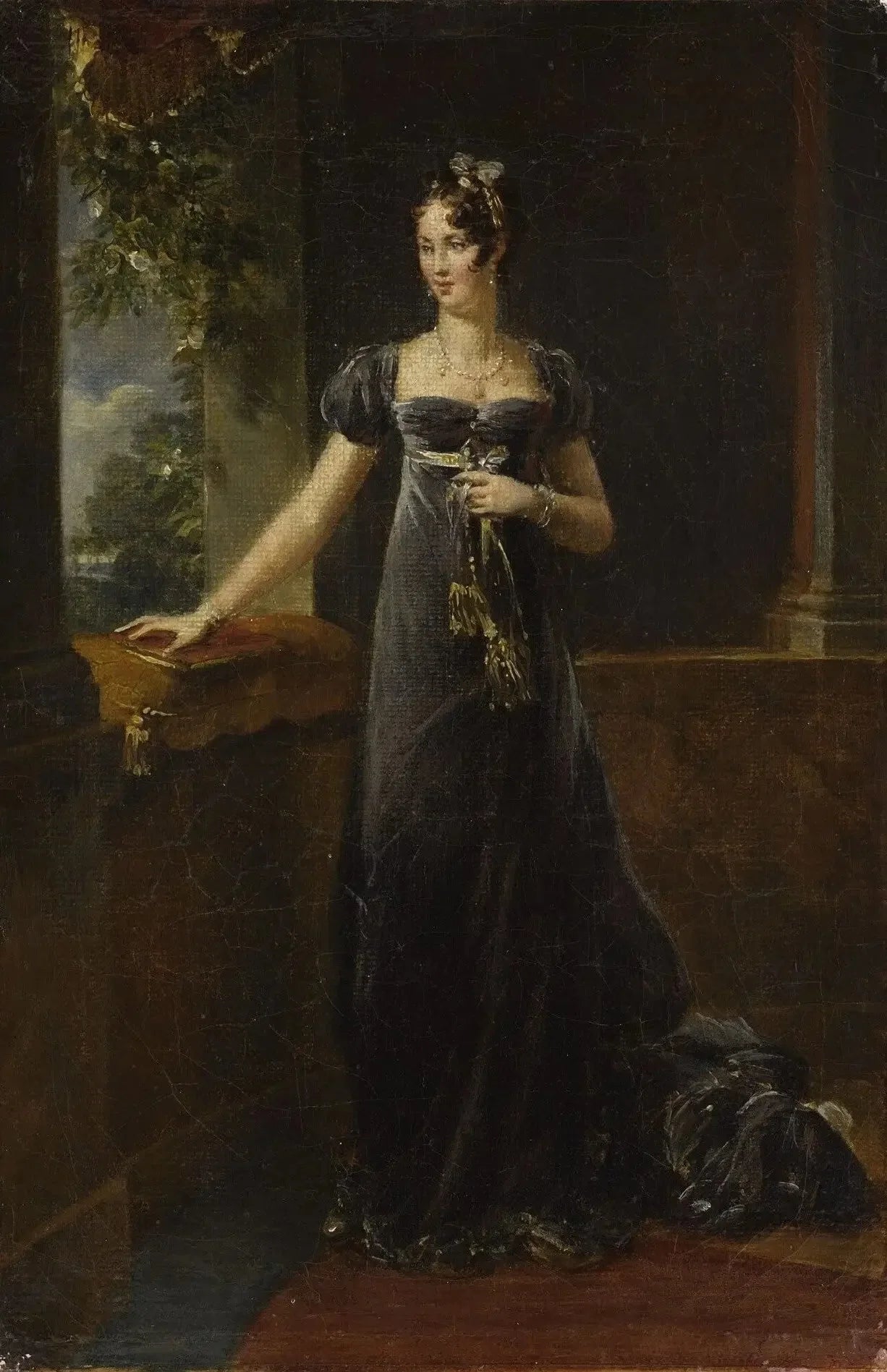 Auguste-Amélie de Bavière, vice-reine d'Italie - François Gérard image 1 reproduction d’œuvre d’art à l’huile