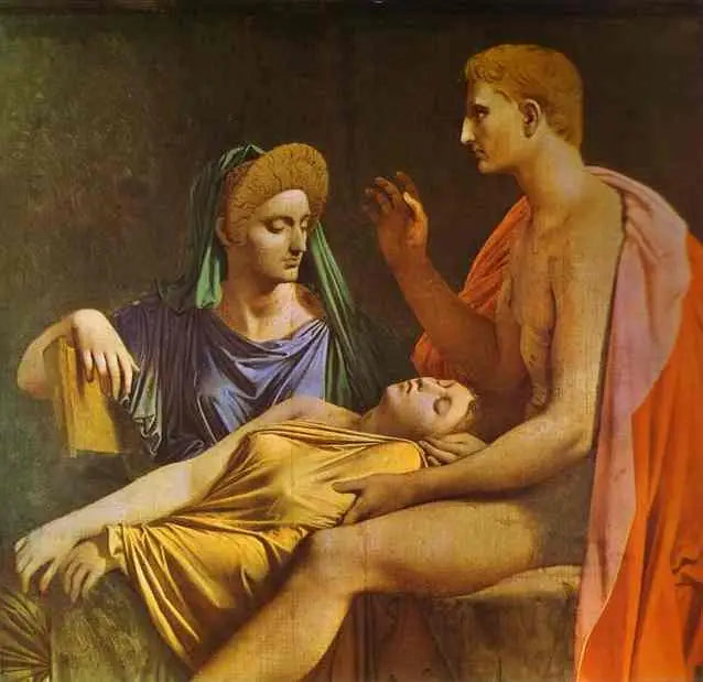 Auguste écoutant la lecture de l'Enéide - Jean-Auguste-Dominique Ingres