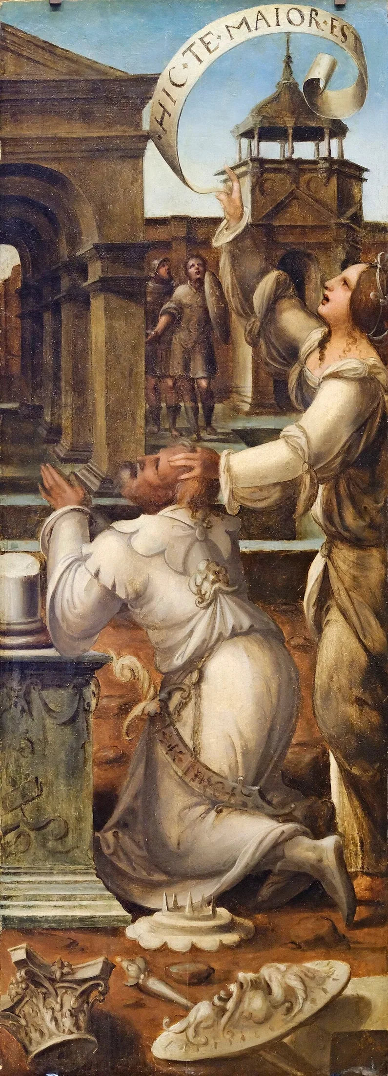 Auguste et la Sibylle de Tibur - Jean Cousin l'Ancien image 1 copie peinte à la main à l’huile