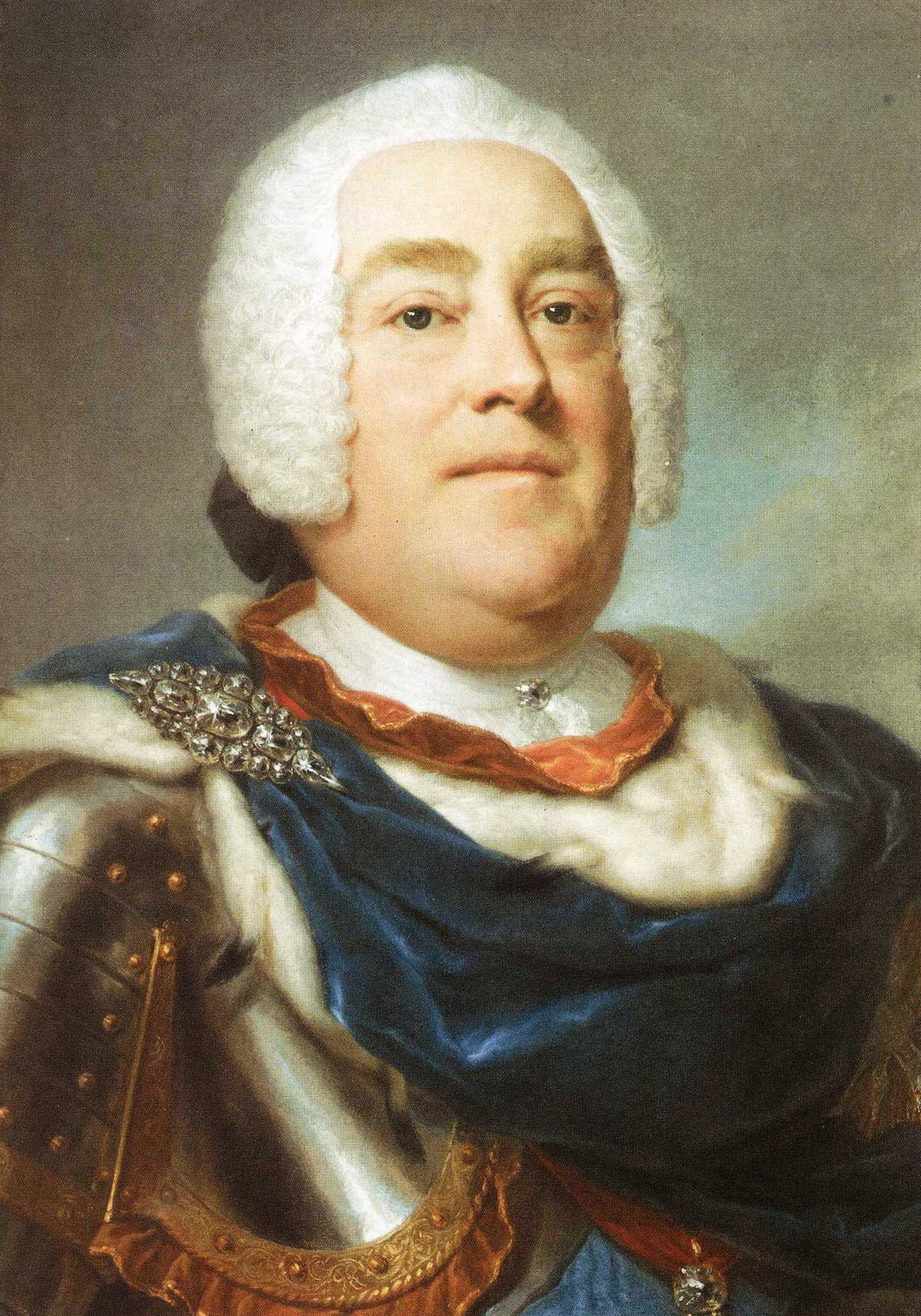 Auguste III le Saxon - Anton Raphael Mengs image 1 tableau peint à l’huile sur toile