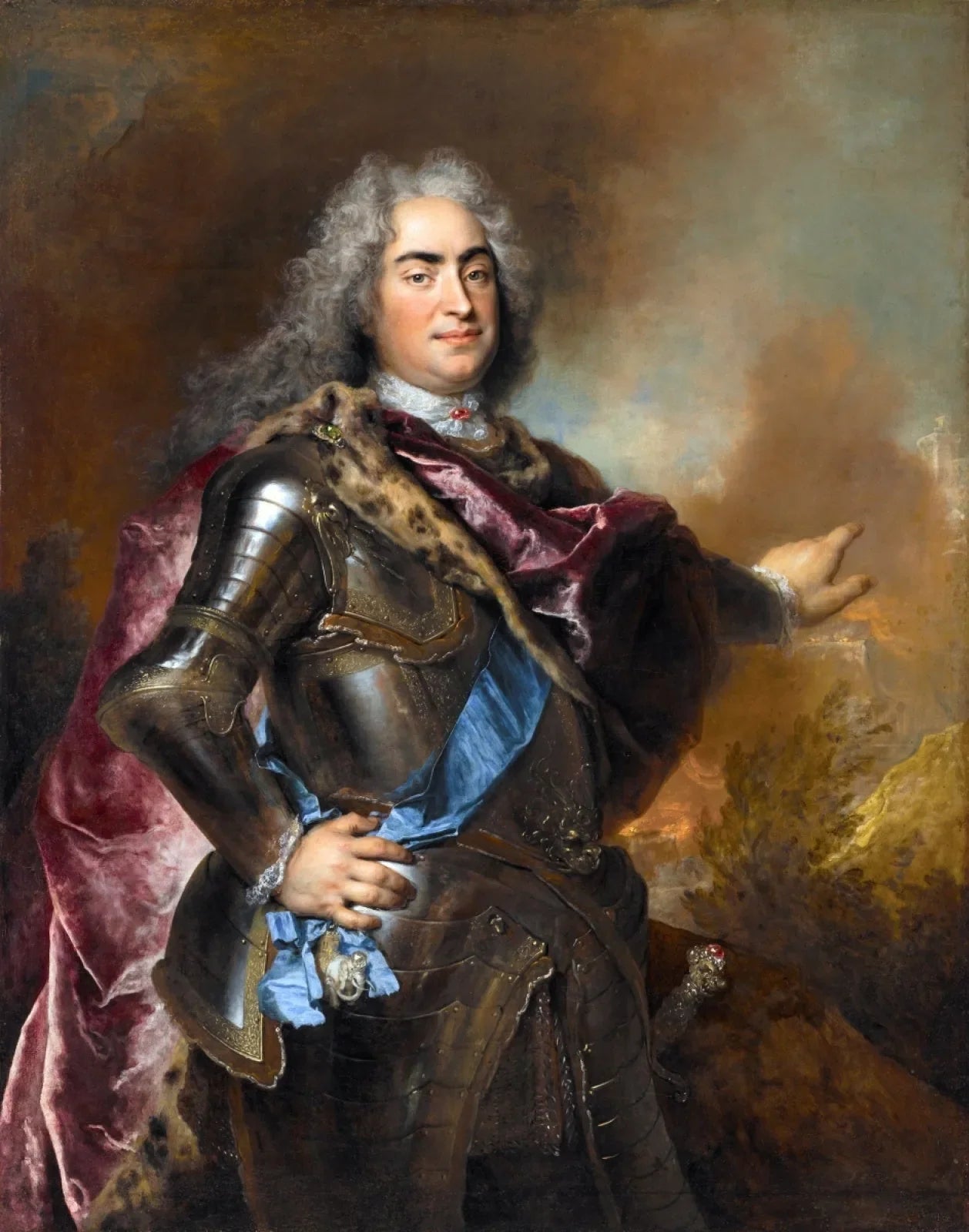 Auguste le Fort, électeur de Saxe et roi de Pologne - Nicolas de Largillière image 1 reproduction d’œuvre d’art à l’huile