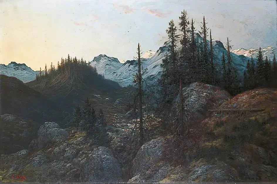Aurore. Souvenir des Alpes - Gustave Doré image 1 reproduction réalisée par Alpha Reproduction