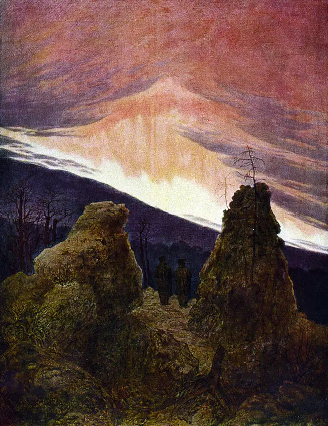 Aurores boréales - Caspar David Friedrich image 1 reproduction de peinture à l’huile