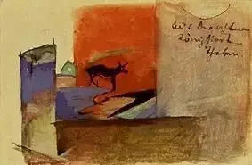 Aus der alten Königsstadt Theben - Franz Marc