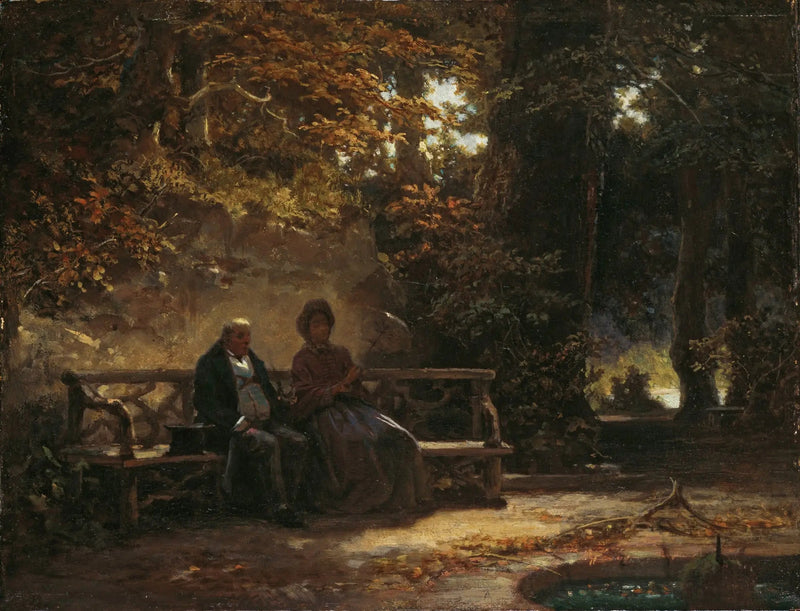 Ausruhende Spaziergänger - Carl Spitzweg